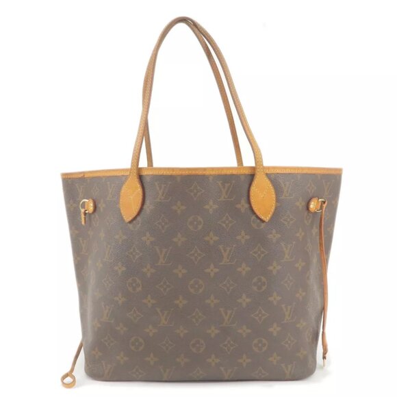 Auth Louis Vuitton Monogram Neverfull MM Tote Bag Brown - Picture 2 of 13
